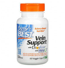 Doctor's Best, Vein Support, поддержка для вен с DiosVein и MenaQ7, 60 вегетарианских капсул