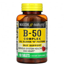 Mason Natural, Комплекс B-50`` 100 таблеток