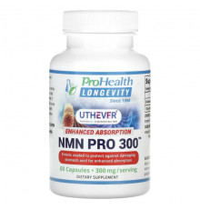 NMN Pro 300, Enhanced Absorption, 300 mg, 60 Capsules (150 mg per Capsule)