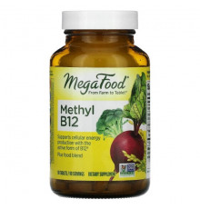 MegaFood, Метилкобаламин B12, 90 таблеток