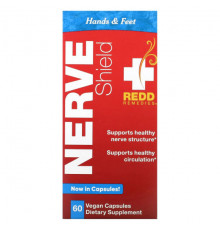 Redd Remedies, Nerve Shield, для рук и ступней, 60 веганских капсул