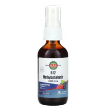 B-12 Methylcobalamin, Berry, 2,500 mcg, 2 fl oz (59 ml)