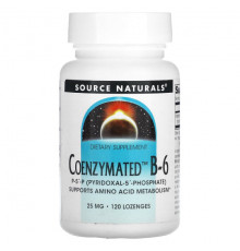 Source Naturals, ферментированный витамин B6, 333 мг, 30 таблеток