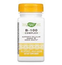 Nature's Way, комплекс B-100 с коэнзимом B2, 100 капсул