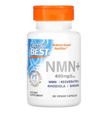 NMN+, 400 mg, 60 Veggie Capsules (200 mg per Capsule)