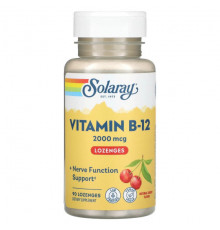 Vitamin B-12, Natural Cherry, 2,000 mcg, 90 Lozenges