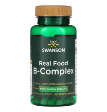 Swanson, Real Food B-Complex, 60 растительных капсул