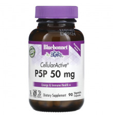 Bluebonnet Nutrition, CellularActive P-5-P, 50 мг, 90 растительных капсул