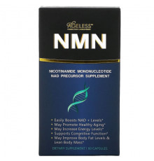 NMN, NAD Precursor Supplement, 260 mg, 60 Capsules (130 mg per Capsule)