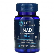 Life Extension, NAD + Cell Regenerator, никотинамид рибозид NIAGEN, 100 мг, 30 вегетарианских капсул