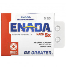 ENADA, NADH 5x, 5 мг, 30 таблеток