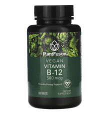 Vegan Vitamin B-12, 500 mcg, 100 Vegan Tablets