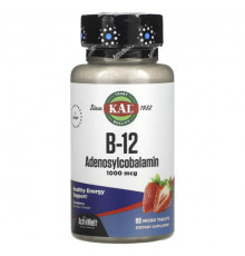 B-12 Adenosylcobalamin, Strawberry, 1,000 mcg, 90 Micro Tablets